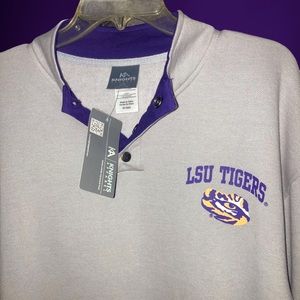 NWT-LSU Tigers lightweight pullover sweatshirt.